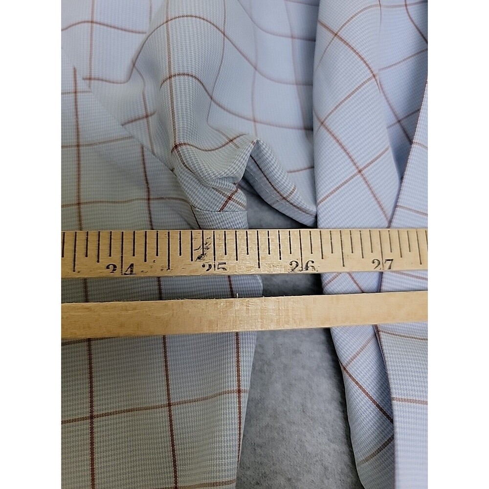 Brooks Brothers Dress Shirt Mens 16 33‎ Blue Red Check Cotton Preppy Traditional - Picture 10 of 11